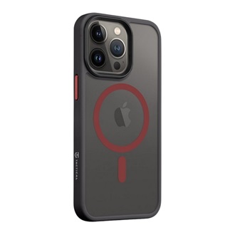 iPhone 17 Pro Max TACTICAL MAGFORCE HYPERSTEALTH 2.0 szilikon telefonvédő ütésállóság, MagSafe, FEKETE/PIROS