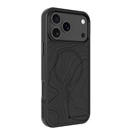 iPhone 17 Pro Max TACTICAL MAGFORCE HYPERSTEALTH SIKA szilikon telefonvédő ütésállóság, topográfiai minta, FEKETE