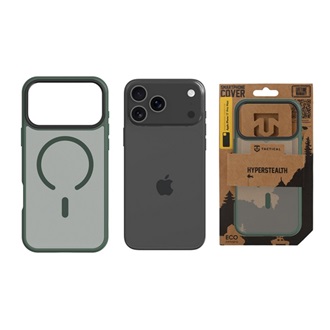 iPhone 17 Pro Max TACTICAL MAGFORCE HYPERSTEALTH szilikon telefonvédő ütésállóság, MagSafe, SÖTÉTZÖLD