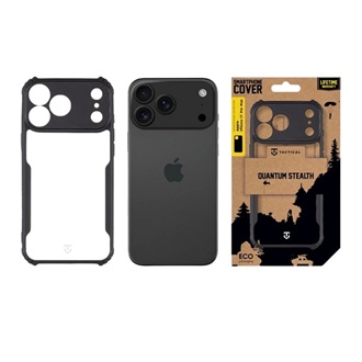 iPhone 17 Pro Max TACTICAL QUANTUM STEALTH szilikon telefonvédő ütésállóság, kameravédő, FEKETE