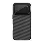 iPhone 17 Pro NILLKIN CARBOPROP szilikon telefonvédő ütésállóság, karbon minta, FEKETE