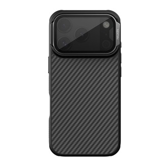 iPhone 17 Pro NILLKIN CARBOPROP szilikon telefonvédő ütésállóság, karbon minta, FEKETE