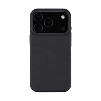 iPhone 17 Pro TACTICAL MAGFORCE BEAVER szilikon telefonvédő mikrofiber plüss belső, topográfiai minta, FEKETE