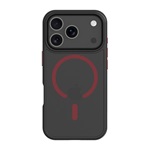 iPhone 17 Pro TACTICAL MAGFORCE HYPERSTEALTH 2.0 szilikon telefonvédő ütésállóság, MagSafe, FEKETE/PIROS