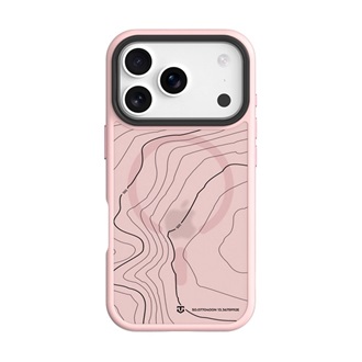 iPhone 17 Pro TACTICAL MAGFORCE HYPERSTEALTH SIKA szilikon telefonvédő ütésállóság, topográfiai minta, RÓZSASZÍN