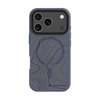 iPhone 17 Pro TACTICAL MAGFORCE HYPERSTEALTH SIKA szilikon telefonvédő ütésállóság, topográfiai minta, SÖTÉTKÉK