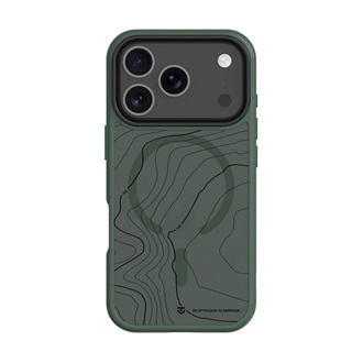iPhone 17 Pro TACTICAL MAGFORCE HYPERSTEALTH SIKA szilikon telefonvédő ütésállóság, topográfiai minta, SÖTÉTZÖLD