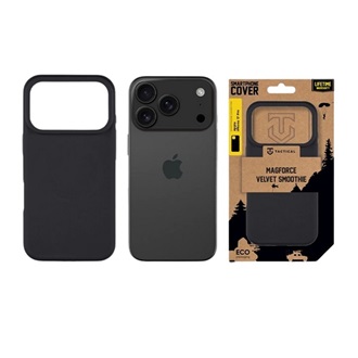 iPhone 17 Pro TACTICAL MAGFORCE VELVET SMOOTHIE szilikon telefonvédő ütésállóság, MagSafe, FEKETE