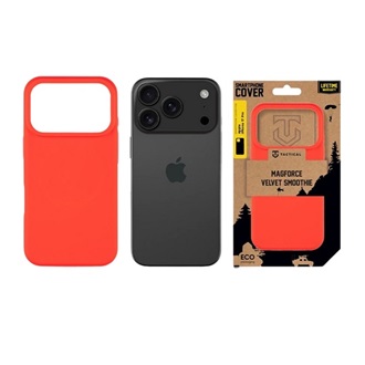 iPhone 17 Pro TACTICAL MAGFORCE VELVET SMOOTHIE szilikon telefonvédő ütésállóság, MagSafe, PIROS