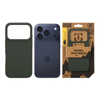 iPhone 17 Pro TACTICAL MAGFORCE VELVET SMOOTHIE szilikon telefonvédő ütésállóság, MagSafe, SÖTÉTSZÜRKE