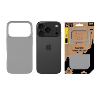 iPhone 17 Pro TACTICAL MAGFORCE VELVET SMOOTHIE szilikon telefonvédő ütésállóság, MagSafe, VILÁGOSSZÜRKE