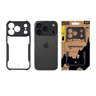 iPhone 17 Pro TACTICAL QUANTUM STEALTH szilikon telefonvédő ütésállóság, kameravédő, FEKETE