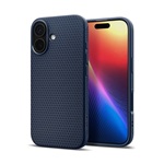 iPhone 17 SPIGEN LIQUID AIR szilikon telefonvédő ütésállóság, rombusz, SÖTÉTKÉK