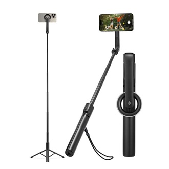 iPhone 17 SPIGEN S580W szelfibot tripod állvány, 25-120cm, FEKETE