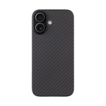 iPhone 17 TACTICAL MAGFORCE ARAMID szilikon telefonvédő ultravékony, karbon minta, FEKETE