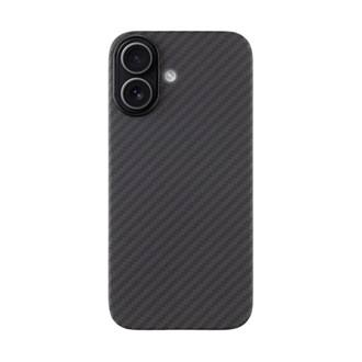 iPhone 17 TACTICAL MAGFORCE ARAMID szilikon telefonvédő ultravékony, karbon minta, FEKETE