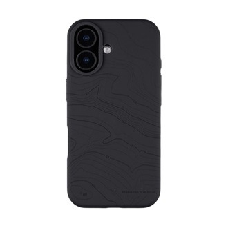 iPhone 17 TACTICAL MAGFORCE BEAVER szilikon telefonvédő mikrofiber plüss belső, topográfiai minta, FEKETE