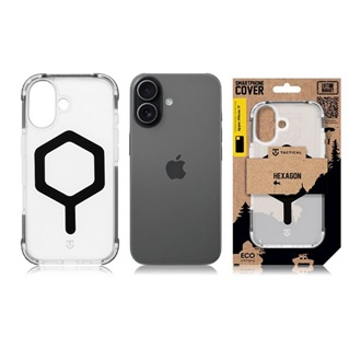 iPhone 17 TACTICAL MAGFORCE HEXAGON szilikon telefonvédő ütésállóság, MagSafe, FEKETE