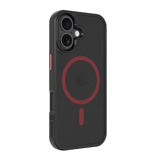 iPhone 17 TACTICAL MAGFORCE HYPERSTEALTH 2.0 szilikon telefonvédő ütésállóság, MagSafe, FEKETE/PIROS