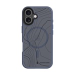 iPhone 17 TACTICAL MAGFORCE HYPERSTEALTH SIKA szilikon telefonvédő ütésállóság, topográfiai minta, SÖTÉTKÉK