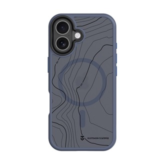 iPhone 17 TACTICAL MAGFORCE HYPERSTEALTH SIKA szilikon telefonvédő ütésállóság, topográfiai minta, SÖTÉTKÉK