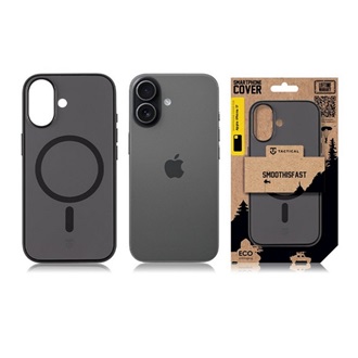 iPhone 17 TACTICAL MAGFORCE SMOOTHISFAST szilikon telefonvédő ütésállóság, MagSafe, FEKETE