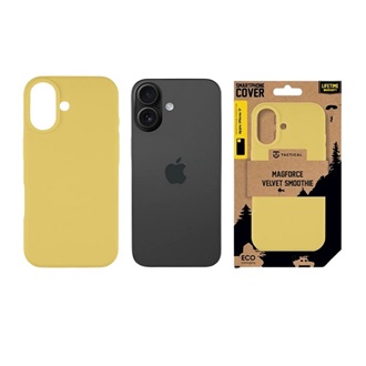 iPhone 17 TACTICAL MAGFORCE VELVET SMOOTHIE szilikon telefonvédő ütésállóság, MagSafe, CITROMSÁRGA