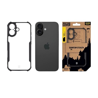 iPhone 17 TACTICAL QUANTUM STEALTH szilikon telefonvédő ütésállóság, kameravédő, FEKETE