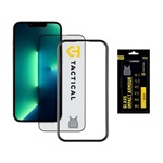 iPhone 17e / 16e / 14 TACTICAL IMPACT ARMOUR GLASS képernyővédő üveg 3D, antibakteriális + segédkeret, FEKETE