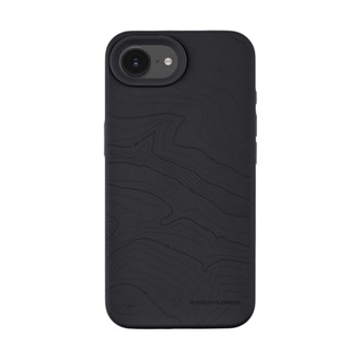 iPhone 17e / 16e TACTICAL MAGFORCE BEAVER szilikon telefonvédő mikrofiber plüss belső, topográfiai minta, FEKETE