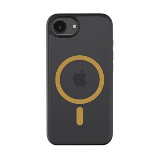 iPhone 17e / 16e TACTICAL MAGFORCE HYPERSTEALTH 2.0 szilikon telefonvédő ütésállóság, MagSafe, FEKETE/CITROMSÁRGA