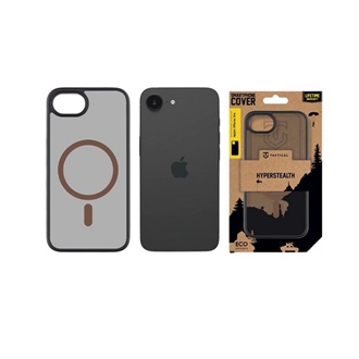 iPhone 17e / 16e TACTICAL MAGFORCE HYPERSTEALTH 2.0 szilikon telefonvédő ütésállóság, MagSafe, FEKETE/SÖTÉTBARNA