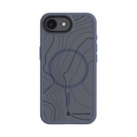 iPhone 17e / 16e TACTICAL MAGFORCE HYPERSTEALTH SIKA szilikon telefonvédő ütésállóság, topográfiai minta, SÖTÉTKÉK