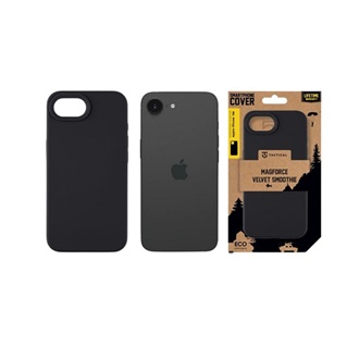 iPhone 17e / 16e TACTICAL MAGFORCE VELVET SMOOTHIE szilikon telefonvédő ütésállóság, MagSafe, FEKETE