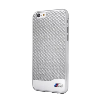 iPhone 6S Plus 5.5 BMW M műanyag telefonvédő karbon minta EZÜST