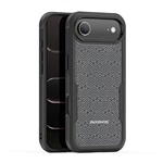 iPhone Air DUX DUCIS SHLD defender szilikon telefonvédő erős ütésállóság, háromszög minta, FEKETE