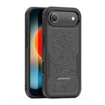 iPhone Air DUX DUCIS SHLD defender szilikon telefonvédő erős ütésállóság, terep minta, FEKETE