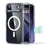 iPhone Air ESR CLASSIC HYBRID szilikon telefonvédő ütésállóság, MagSafe + képernyővédő üveg, ÁTLÁTSZÓ