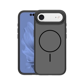 iPhone Air GIGAPACK Szilikon telefonvédő műanyag hátlap, MagSafe, FEKETE