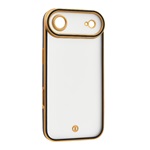 iPhone Air GIGAPACK Szilikon telefonvédő ütésállóság, kameravédő, ARANY/FEKETE