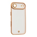 iPhone Air GIGAPACK Szilikon telefonvédő ütésállóság, kameravédő, ARANY/RÓZSASZÍN