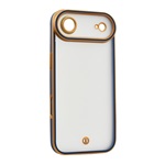 iPhone Air GIGAPACK Szilikon telefonvédő ütésállóság, kameravédő, ARANY/SÖTÉTKÉK