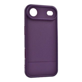 iPhone Air GIGAPACK Szilikon telefonvédő ütésállóság, karbon minta, LILA