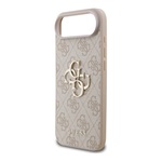 iPhone Air GUESS 4G BIG LOGO szilikon telefonvédő ütésállóság, bőr hatású hátlap, RÓZSASZÍN