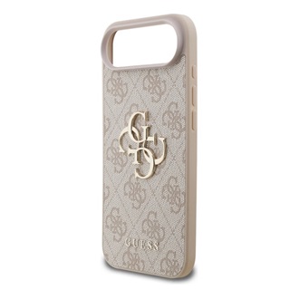 iPhone Air GUESS 4G BIG LOGO szilikon telefonvédő ütésállóság, bőr hatású hátlap, RÓZSASZÍN