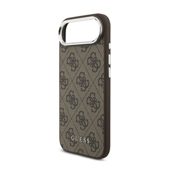 iPhone Air GUESS 4G MAGSAFE szilikon telefonvédő ütésállóság, műanyag hátlap, BARNA