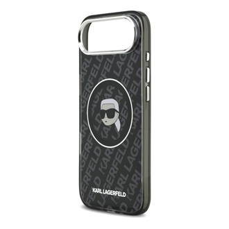 iPhone Air KARL LAGERFELD IML KARL HEAD LOGO MAGSAFE szilikon telefonvédő ütésállóság, MagSafe, FEKETE