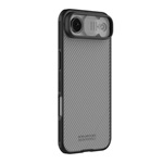 iPhone Air NILLKIN CAMSHIELD PRO szilikon telefonvédő ütésállóság, csíkos, ÁTLÁTSZÓ/FEKETE