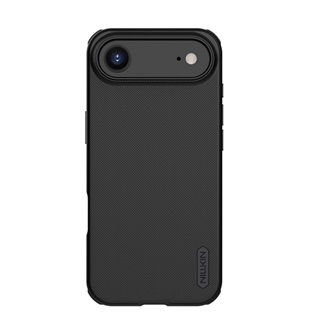 iPhone Air NILLKIN SUPER FROSTED PRO MAGNETIC műanyag telefonvédő mágneses, gumírozott, ÁTLÁTSZÓ/FEKETE