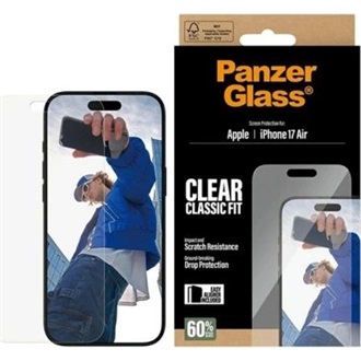 iPhone Air PANZERGLASS CLASSIC FIT EASYALIGNER képernyővédő üveg oleofób réteg + segédkeret ÁTLÁTSZÓ